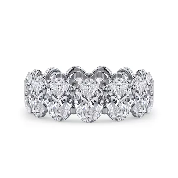 Oval Cut Lab Diamond Eternity Ring (9.5 ct. tw.)