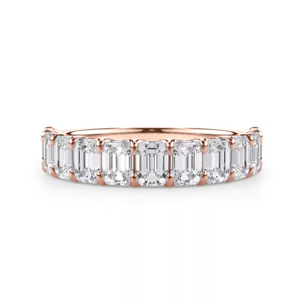 Emerald-Cut Lab Diamond Scalloped Band (2.00 ct. tw.)