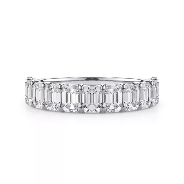 Emerald-Cut Lab Diamond Scalloped Band (2.00 ct. tw.)