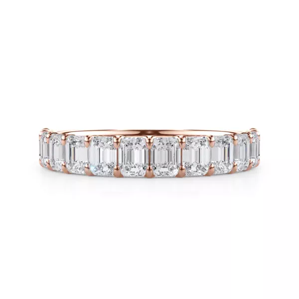 Emerald-Cut Lab Diamond Scalloped Band (1.50 ct. tw.)