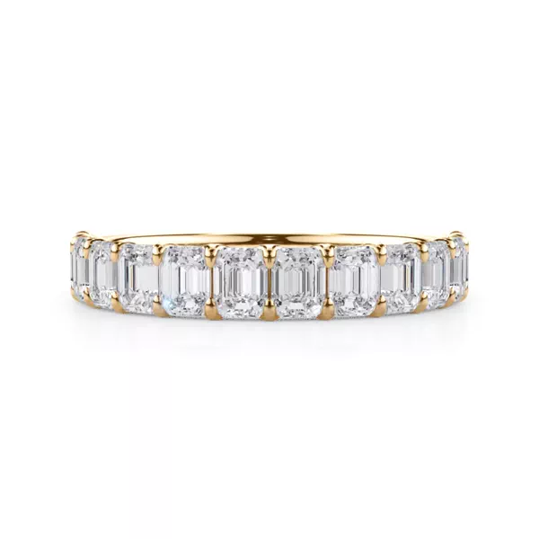 Emerald-Cut Lab Diamond Scalloped Band (1.50 ct. tw.)