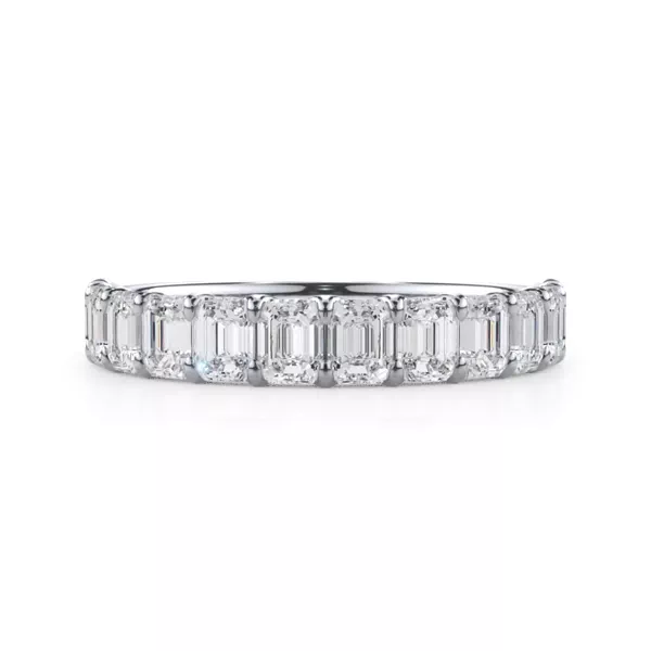Emerald-Cut Lab Diamond Scalloped Band (1.50 ct. tw.)