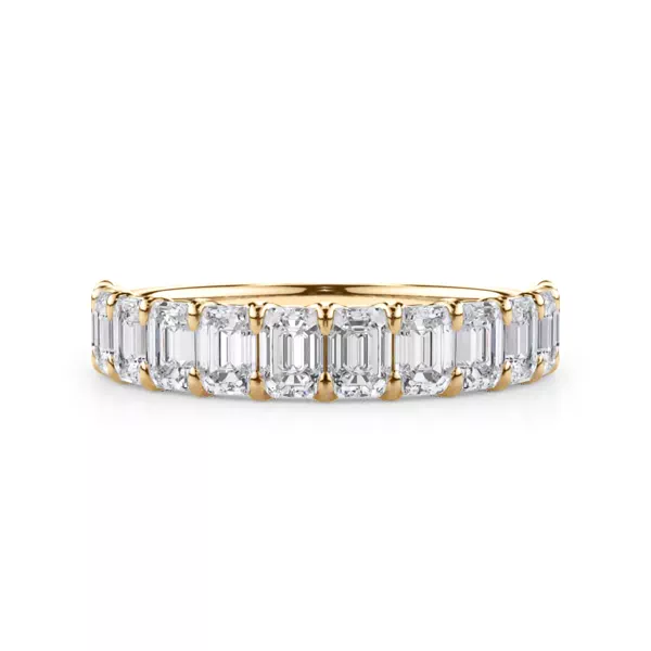 Emerald-Cut Lab Diamond Scalloped Band (1.80 ct. tw.)