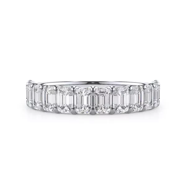 Emerald-Cut Lab Diamond Scalloped Band (1.80 ct. tw.)