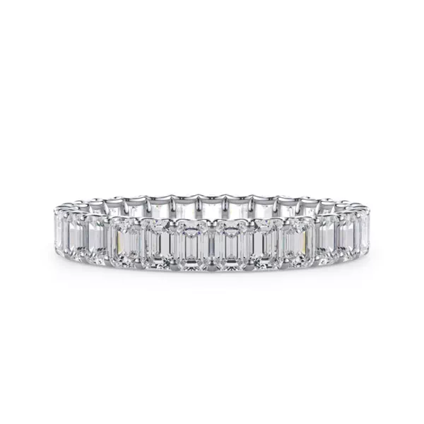 U-Prong Emerald-Cut Lab Diamond Eternity Band (2.00ct. tw.)
