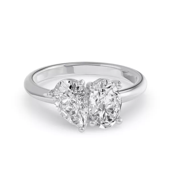Toi Et Moi Oval & Pear Lab Diamond Ring (2.00 ct. tw.)