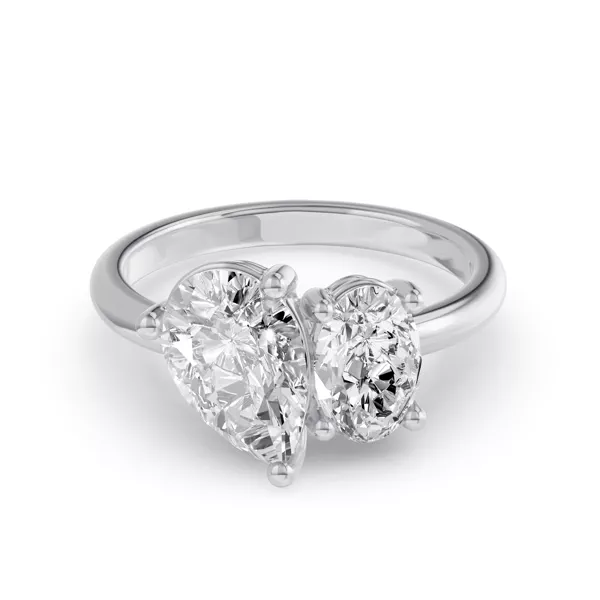 Toi Et Moi Oval & Pear Lab Diamond Ring (3.00 ct. tw.)
