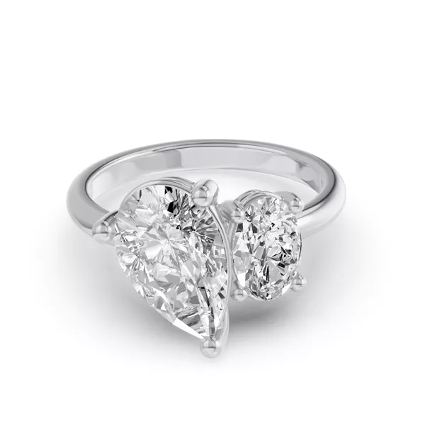 Toi Et Moi Oval & Pear Lab Diamond Ring (4.00 ct. tw.)