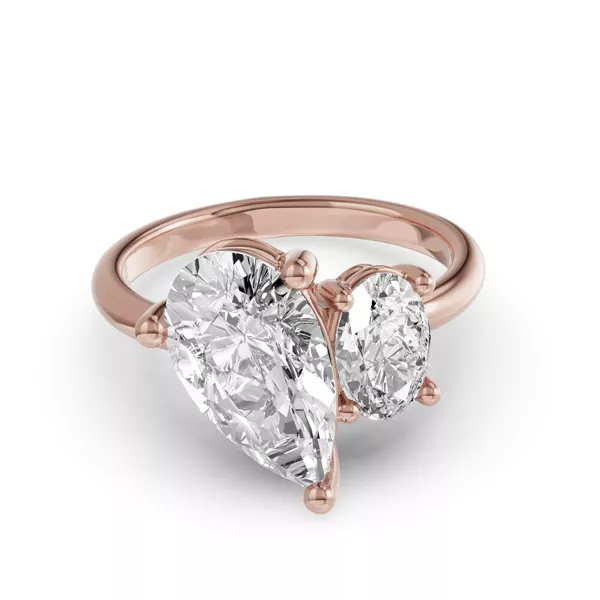 Toi Et Moi Oval & Pear Lab Diamond Ring (5.00 ct. tw.)