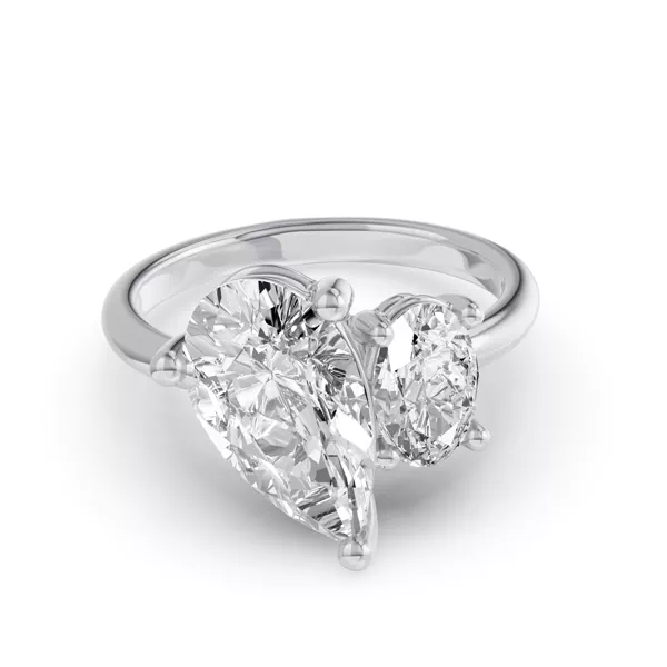 Toi Et Moi Oval & Pear Lab Diamond Ring (5.00 ct. tw.)