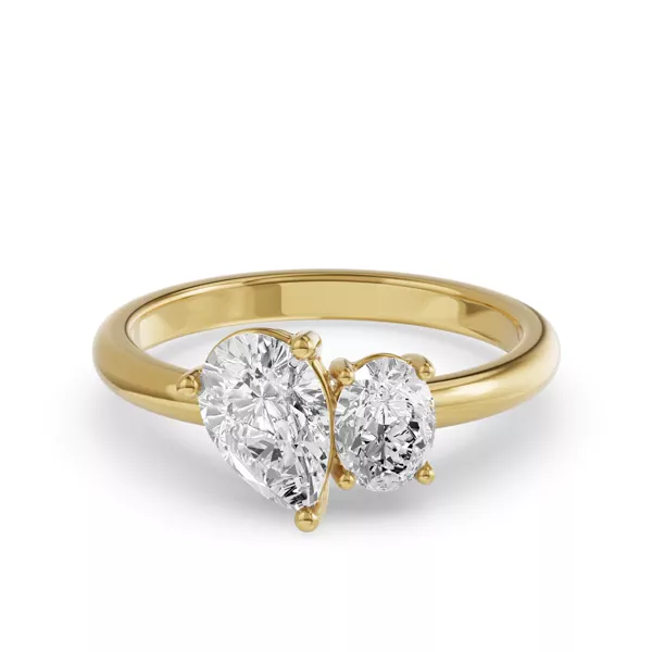 Toi Et Moi Oval & Pear Lab Diamond Ring (1.50 ct. tw.)