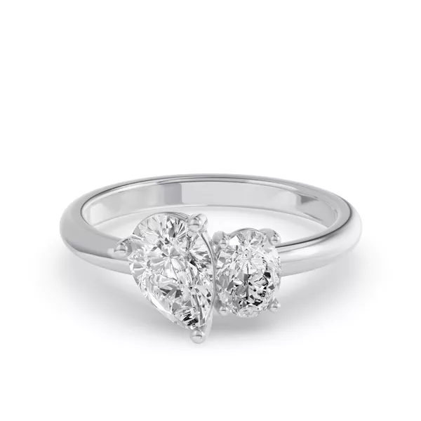 Toi Et Moi Oval & Pear Lab Diamond Ring (1.50 ct. tw.)