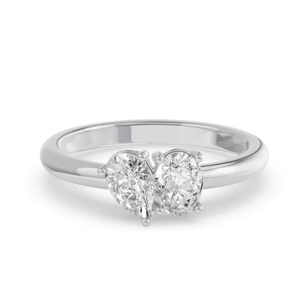 Toi Et Moi Oval & Pear Lab Diamond Ring (1.00 ct. tw.)