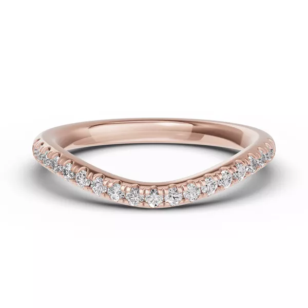 Classic Curved Pavé Band