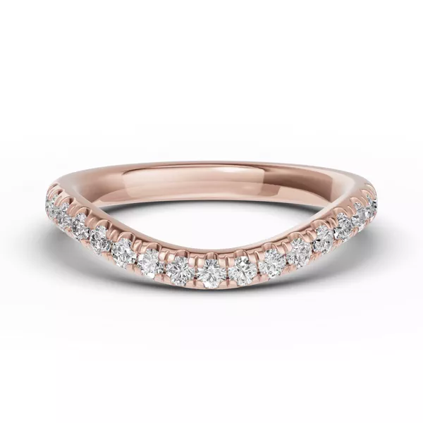Classic Contoured Pavé Lab Band (0.44 ct. tw.)