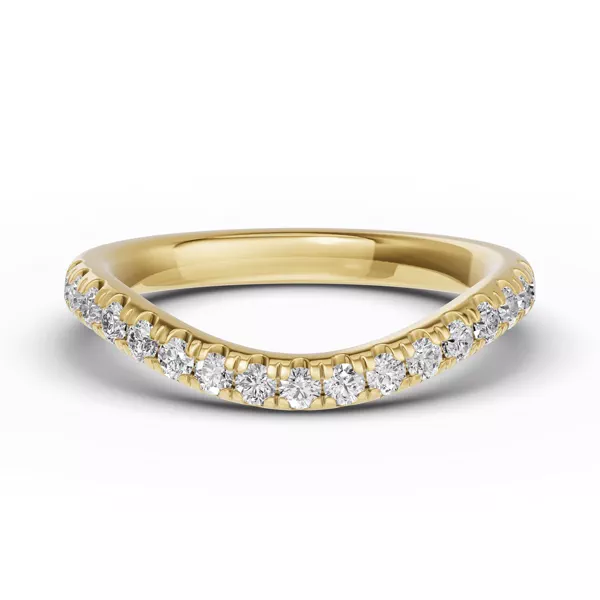 Classic Contoured Pavé Lab Band (0.44 ct. tw.)
