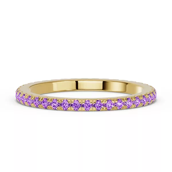 Chroma Amethyst Eternity Band