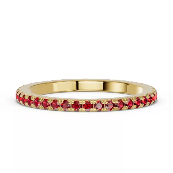 Chroma Garnet Eternity Band