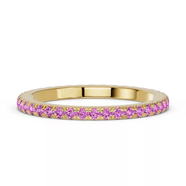 Chroma Pink Sapphire Eternity Band