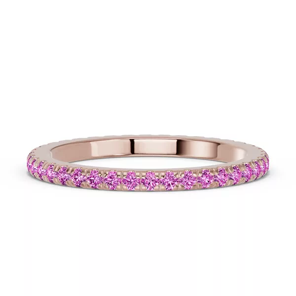 Chroma Pink Sapphire Eternity Band