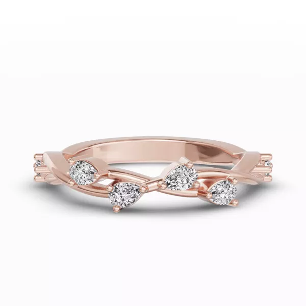 Botanical Twist Diamond Band