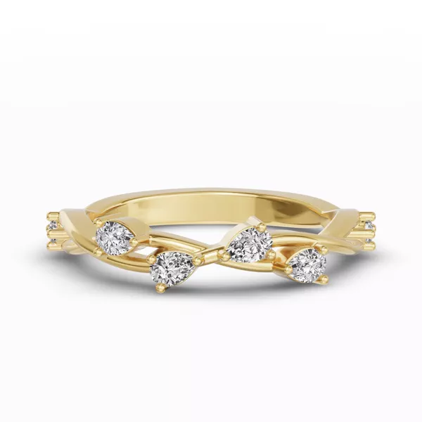 Botanical Twist Diamond Band