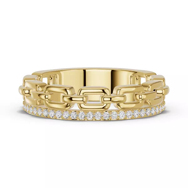 Chain Reaction Pavé Band