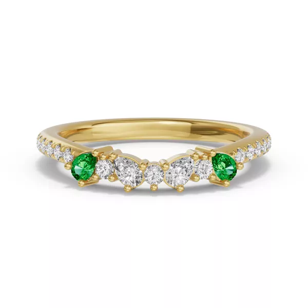 Papillon Pavé Tsavorite Band