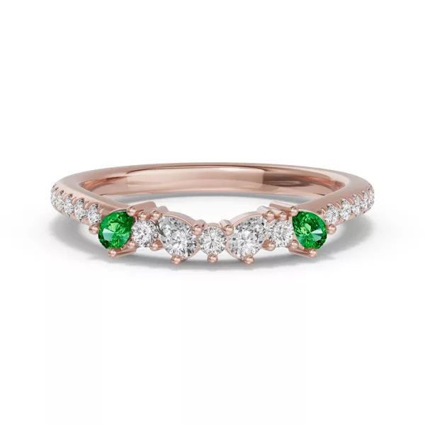 Papillon Pavé Tsavorite Band