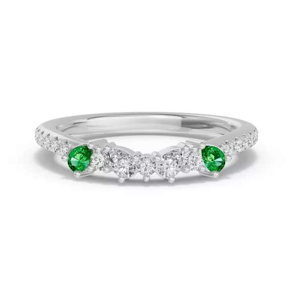 Papillon Pavé Tsavorite Band