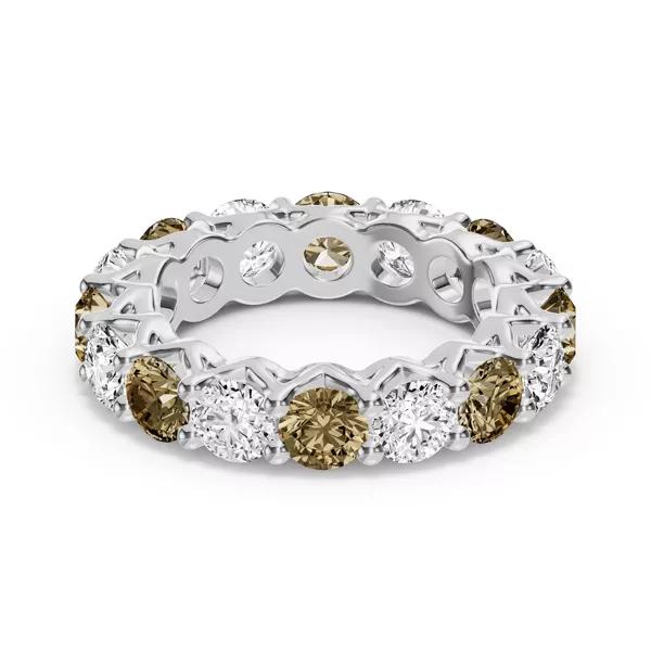Unity Prong Champagne & Lab Diamond Eternity Band (4.80 ct. tw.)