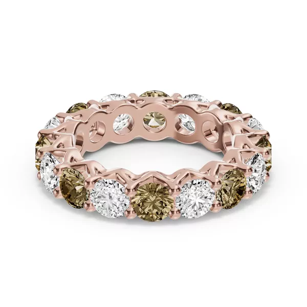 Unity Prong Champagne Diamond Eternity Band (4.80 ct. tw.)