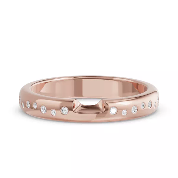 Camden Scattered Lab Diamond Notched Band