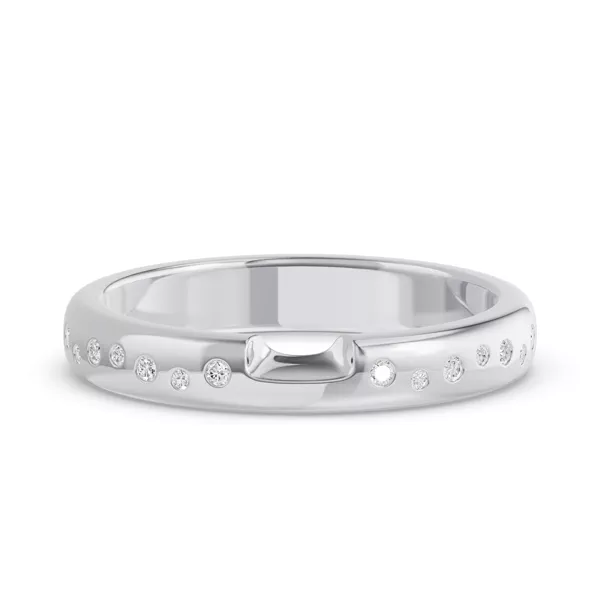 Camden Scattered Diamond Notched Band