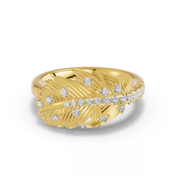 Feather Drift Lab Diamond Ring