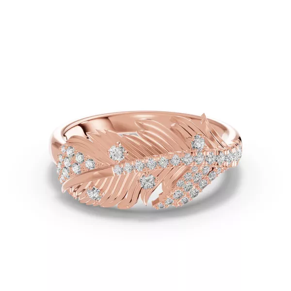 Feather Soar Lab Diamond Ring
