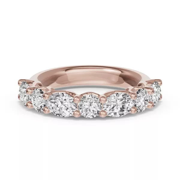 Oval & Round Unity Prong Diamond Band (1.50 ct. tw.)