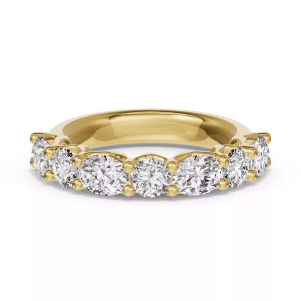 Oval & Round Unity Prong Diamond Band (1.50 ct. tw.)