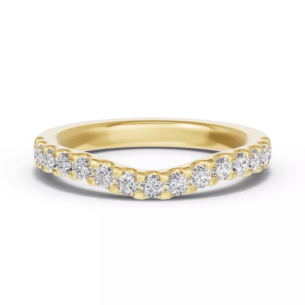 Trevi Contoured Pavé Band (2.2mm)