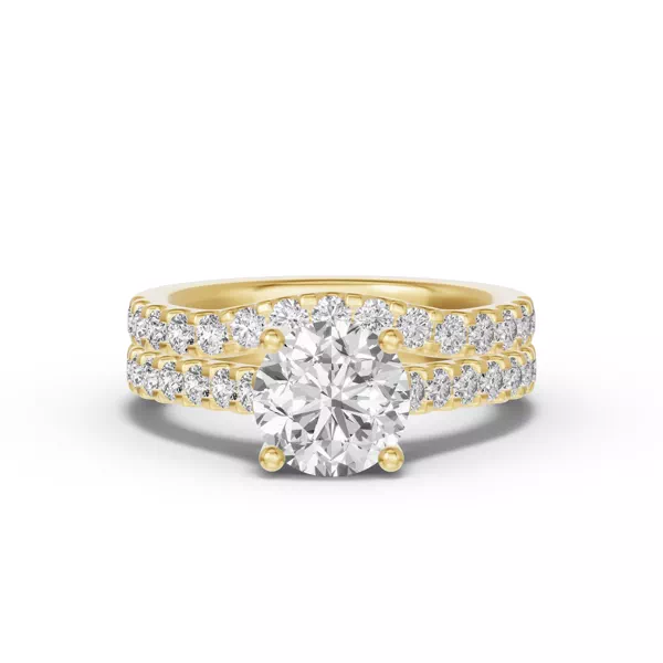 Trevi Contoured Pavé Lab  Band (2.2mm)