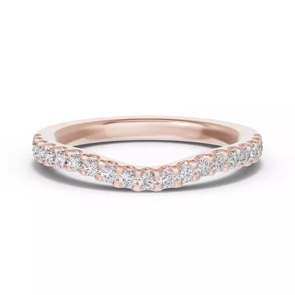 Trevi Contoured Pavé Lab  Band (1.8mm)