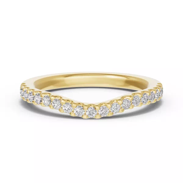 Trevi Contoured Pavé Lab  Band (1.8mm)