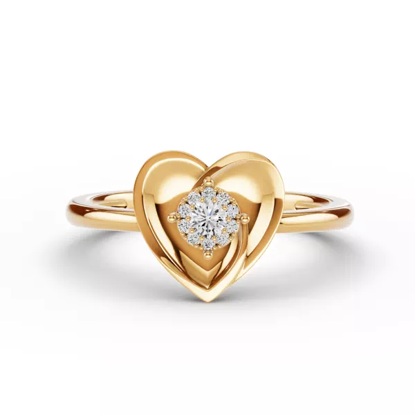 Spira Lab Pavé Halo Heart Ring