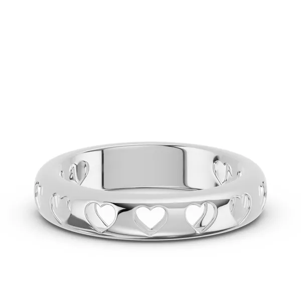 Eternity Heart Cutout Band