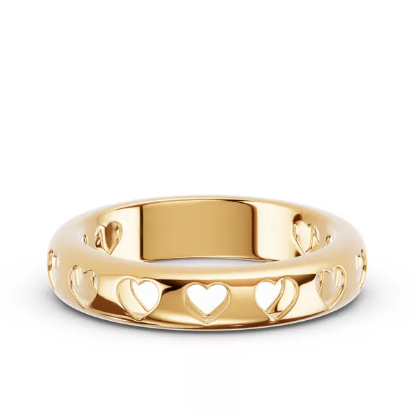 Eternity Heart Cutout Band