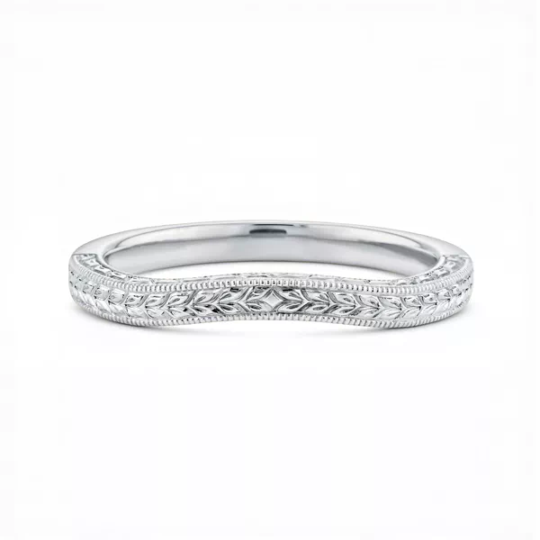 Corinne Vintage Engraved Contoured Band