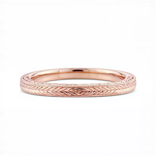 Annette Vintage Engraved Band
