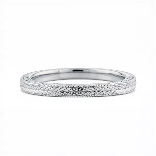 Annette Vintage Engraved Band