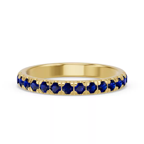 Marigold Royale Pavé Sapphire Band