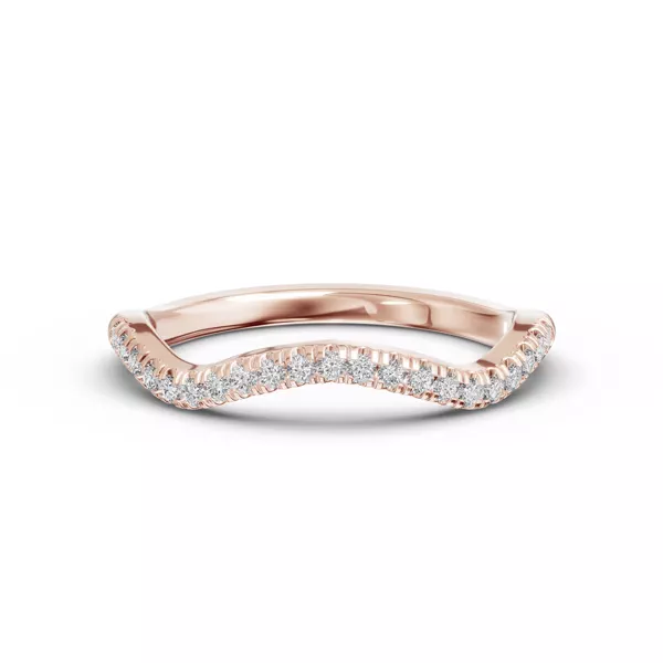 Bianca Curved Lab Pavé Band